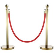 Stanchions Gold/Red Rope 
