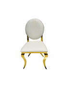White & Gold Kids Tiffany Chair