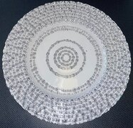Glass Crackle Charger Plates