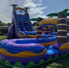 Hurricane Dual Lane Curved Water Slide