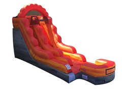 12FT Fire Red Marble Wet/Dry Slide