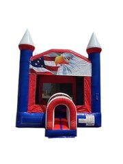 American Flag Bounce House