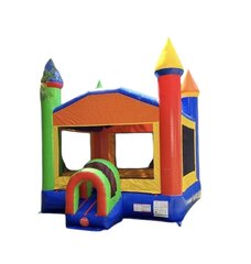 Modern Rainbow Castle Bounce House