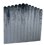 Gray Tufted Ridge Wall