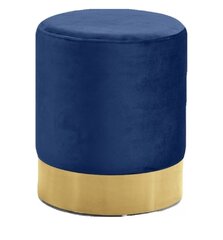 Navy Blue/Gold Ottoman