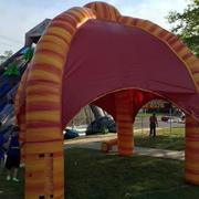 Inflated 15x15 Orange & Yellow Tent