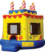 Round Birthday Cake Bounce House 