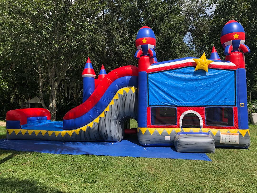 outdoor bounce house park