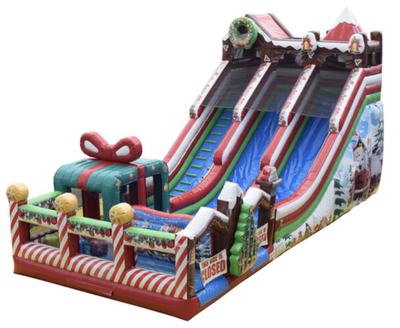 25ft DUAL LANE Christmas Tubing Slide