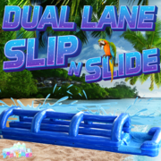 Dual Lane Slip n Slide w/Pool - 40ft
