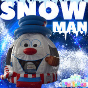 Snowman Christmas Bounce House
