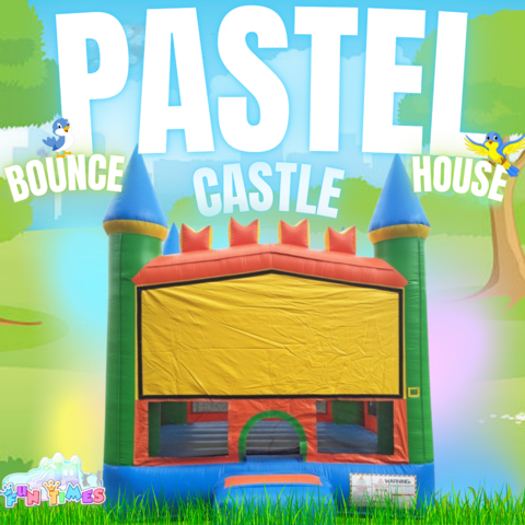 Pastel Castle Bounce House