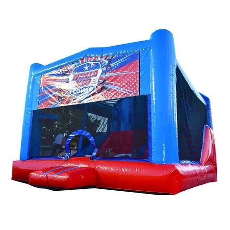 7-in-1 Deluxe Dry Bounce House | Blue