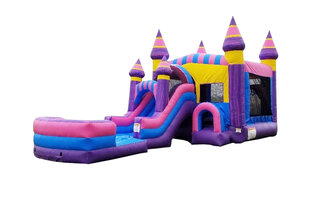 Wet/Dry Combo Bounce House | Pink