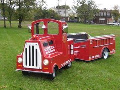 Trackless Train & Fire Truck