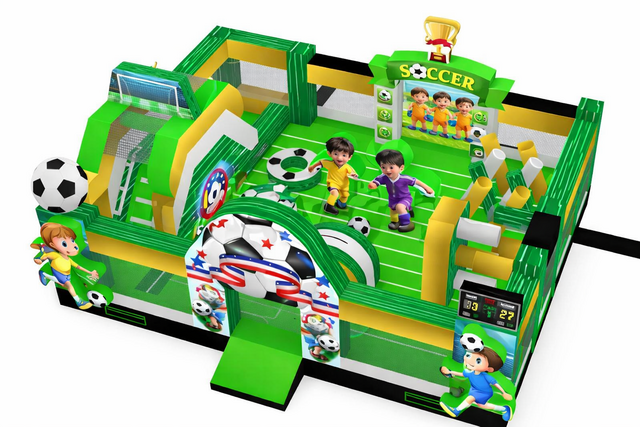 Soccer Toddler Combo Bouncer Wet/Dry