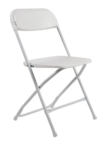 White Folding Chairs - Bundles Of 10