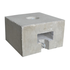 Concrete Block Per Leg