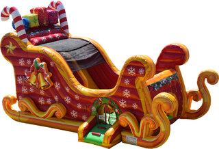 Santa Sleight Bounce House Combo