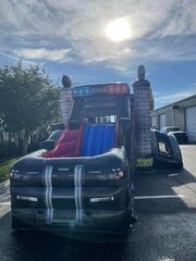 Police Car Bounce House Combo Wet or Dry