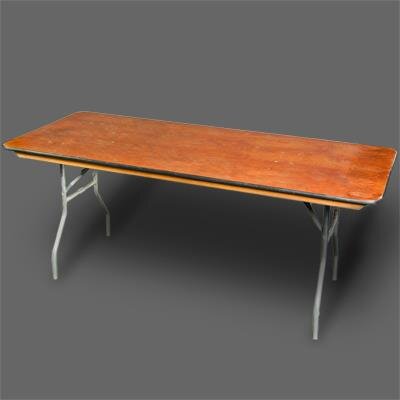 6' Wooden Banquet Table