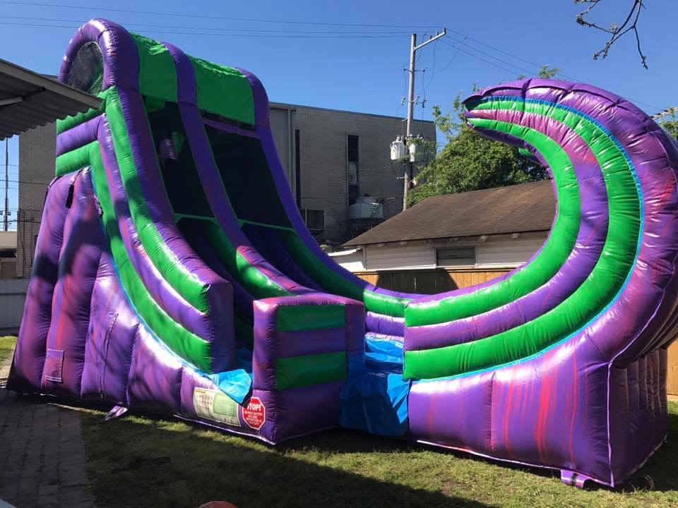 21' Riddlers Wave Water Slide | 2DadsBounceHouses.com Phoenix AZ