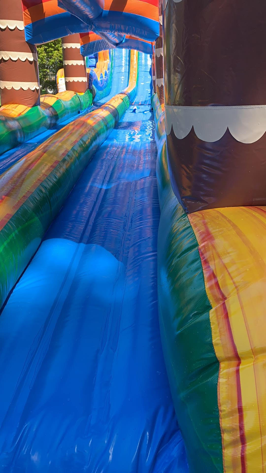 Louisville - 27' Tropical Dual Lane Water Slides