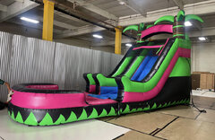 18' Tropical Water Slide