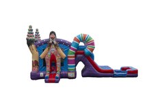 Sugar Shack Double Lane Water Slide Combo 