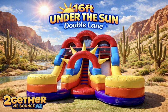 16ft Under The Sun Double Lane Slide