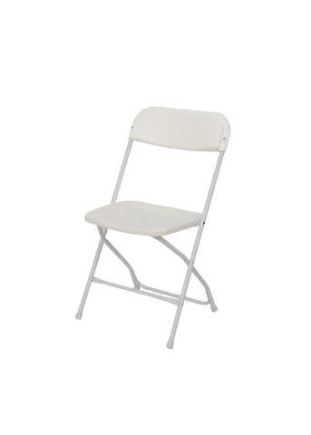 Beige Plastic Folding Chairs
