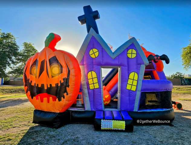 Haunted House Bounce + Slide