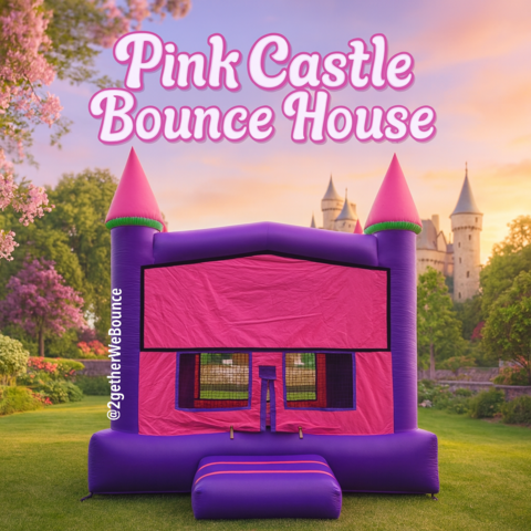 Pink Castle Bounce House