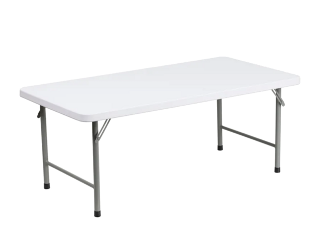 4ft White Tables - Kids