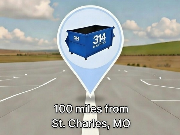 Dumpster delivery area