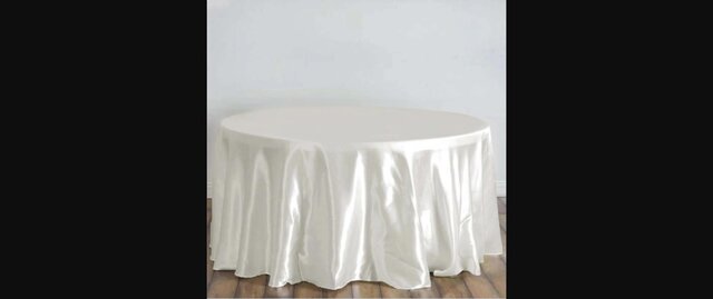 120 Round Satin Tablecloth