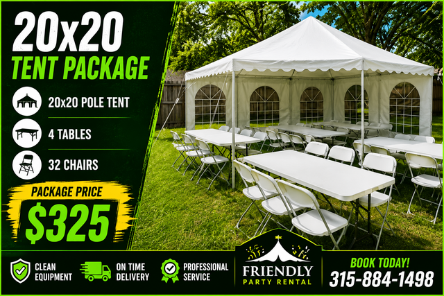 20x20 Tent Package