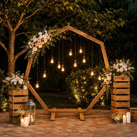 Hexagon Wedding Arch