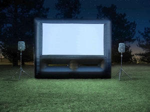 25-Foot Movie Screen with Projector