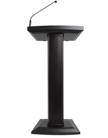 Podium and Microphone