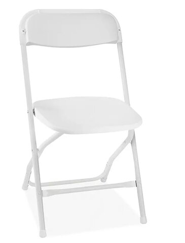 White Plastic Folding Chair