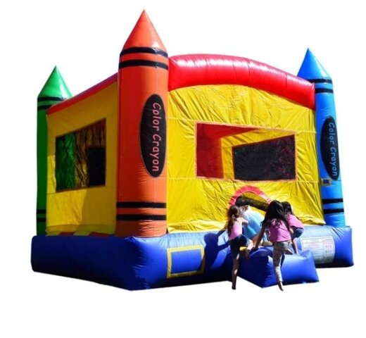 *Rainbow Inflatable Bounce House