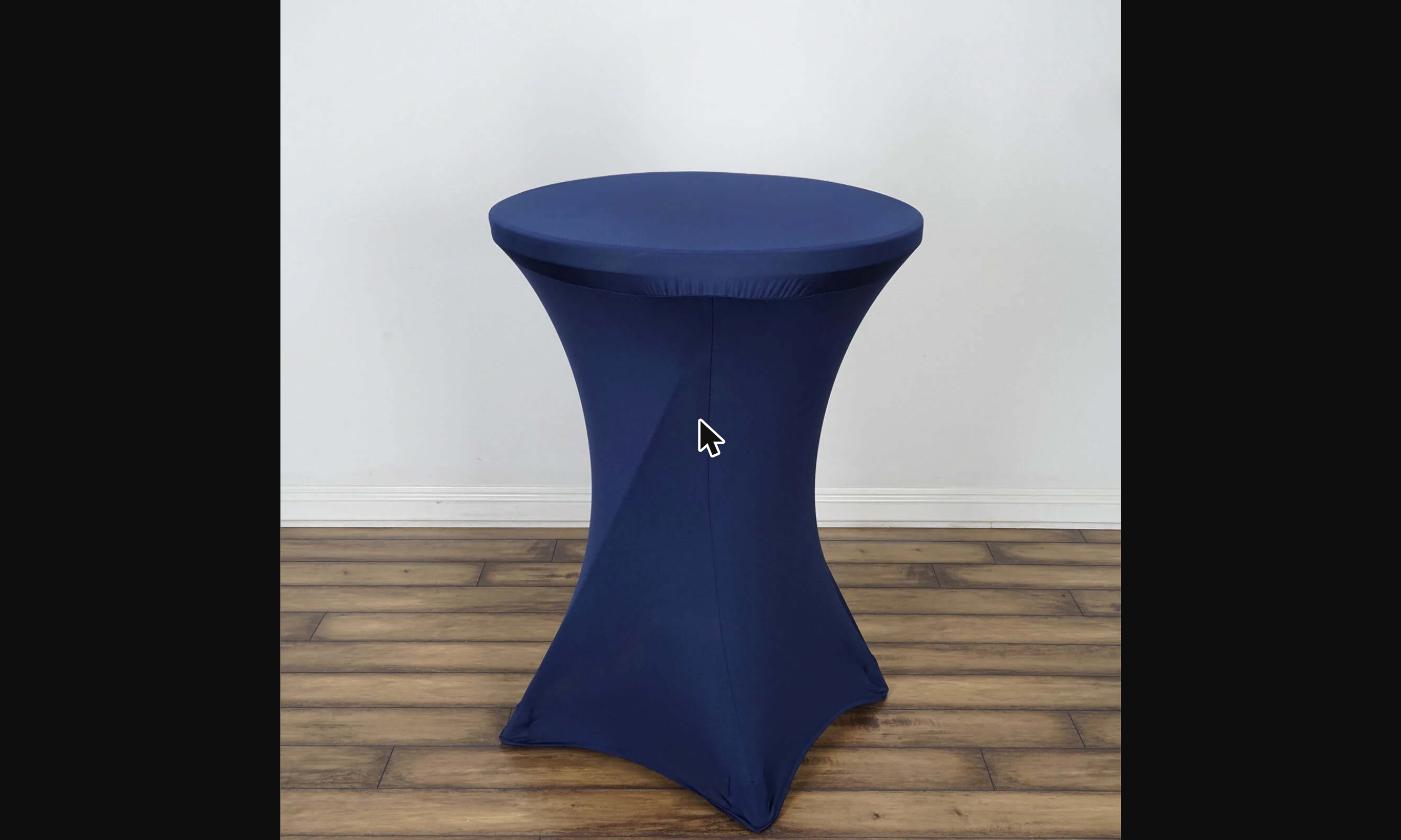 Cocktail Table Cover - Navy Blue