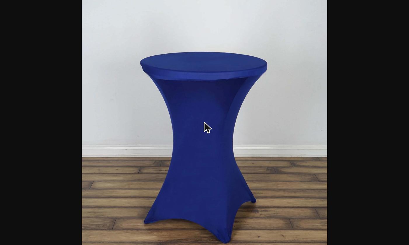 Cocktail Table Cover - Royal Blue