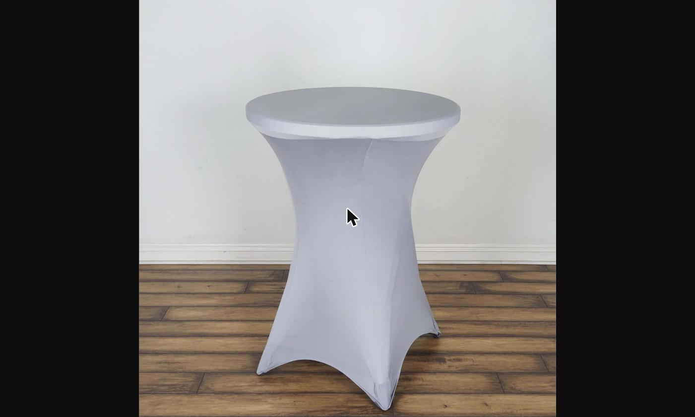 Cocktail Table Cover - Silver