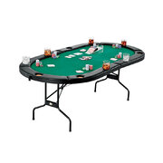 Folding Texas Hold'Em Table (Chips Included)