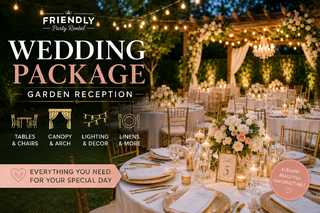Wedding Package 3 — Garden Reception Syracuse NY | Friendly Party Rental