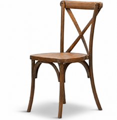 Cross-Back Farmhouse Chair