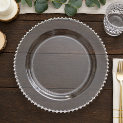 Glass Beaded Charger Plate Rental — Syracuse, NY