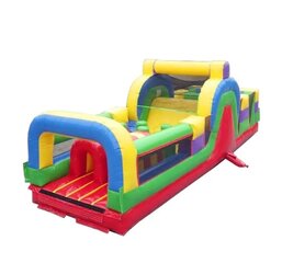 30ft Retro Inflatable Obstacle Course Rental — Syracuse, NY